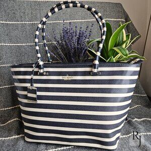 Kate Spade Cedar Street Stripe Harmony Tote - Storybook Lining